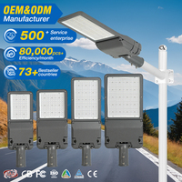 Lampadaire LED extérieur étanche IP66 en aluminium moulé sous pression 50W 100W 150W 200W pour projets, avec certifications multiples