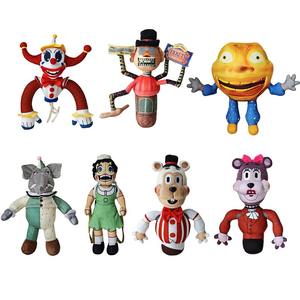 Juguetes de peluche de algodón PP personalizados de fábrica, divertidos, de terror, de payaso de circo con pelo rojo y nariz grande, para alivio del estrés, juguete para máquinas de garras - Product Image 2