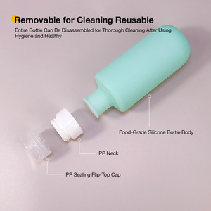 Botella de Recarga de Silicona a Prueba de Fugas, Botella de Viaje Reutilizable para Almacenamiento de Líquidos, Ecológica - Product Image 6