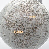 ILAND 3 "Mini Globe pour meubles de maison de poupée à l'échelle 1/6 1/4, globe de carte du monde rotatif de haute précision convient à 1/6 1/4 BJD/figurines