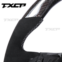 Volante de fibra de carbono para Volkswagen Polo MK5 Golf 6 Jetta MK6 R GTI Golf 5 Scirocco CC Passat Tiguan