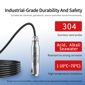 5M 범위 5M 케이블 수위 센서 송신기 센서 4-20mA 0-10V RS485 오일 연료 레벨 측정 장비 - Product Image 1