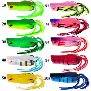 Esca Morbida a Forma di Rana 7CM 14G, Esca Artificiale in Plastica per <span class=keywords><strong>Pesca</strong></span> in Fiume, Lago, Torrente, Oceano, Attratti Trote e Persici - Product Image 5