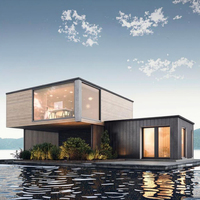 Chambres d'hôtel de luxe préfabriquées en conteneurs de 40 pieds, bâtiments modulaires, mini-maisons avec salle de bain et chambre pour usage commercial et en centres commerciaux