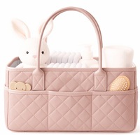 Sac à langer matelassé multifonctionnel à motif losanges, grande capacité, sac de maman portable pour biberons et couches