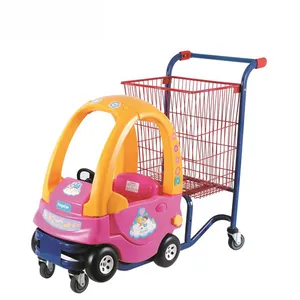 Supermarket Children Baby Kids Shopping Trolley With Toy Cart