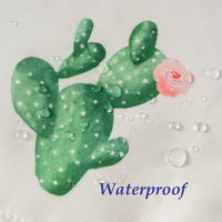 Coussin de chaise haute pour bébé, 100% polyester, imprimé cactus, imperméable, lavable en machine, écologique, couleur personnalisable