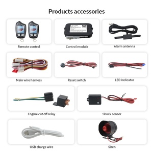 EASYGUARD EC208 LCD Pager Display 2 Way Car Alarm System with <b>Vibration</b> Warning Rechargeable Lcd <b>Remote</b> - Product Image 2