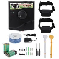 Intelligentes Kabelloses Wasserdichtes Haustier-Zaun-Halsband für Hunde und Katzen Wiederaufladbarer Bellstopper mit Vibration und Elektroschock-Training 10-20