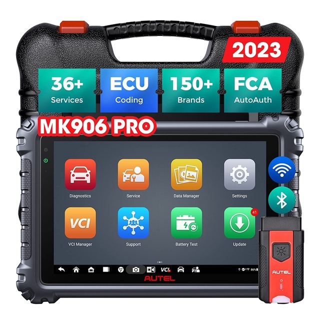 Autel MaxiCOM MK906 PRO Diagnostic Tool Bluetooth Scanner Automotivo ECU Coding MK906 PRO PK MS906BT MK906BT Automotive Tools