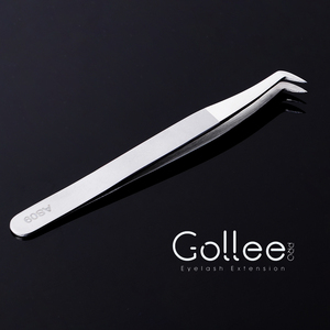 Pincettes professionnelles pour application de cils, 1 pièce, <span class=keywords><strong>pince</strong></span> <span class=keywords><strong>à</strong></span> <span class=keywords><strong>épiler</strong></span>, plaquées bleu, outil professionnel, Volume - Product Image 2