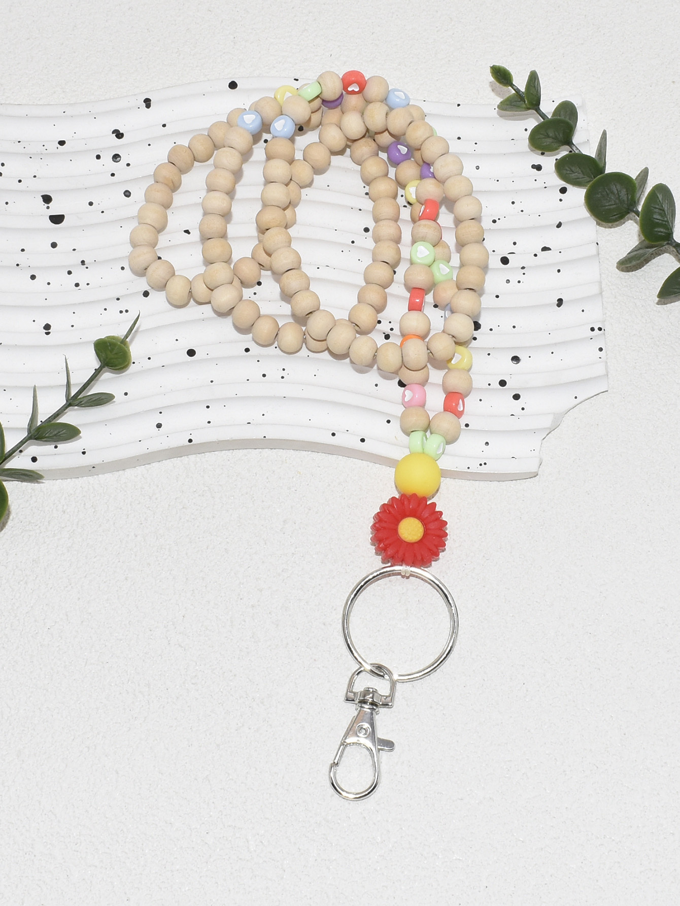 Custom Beaded Teacher Lanyard ID Holder Nurse Lanyard Custom Name Grade Title Custom Lanyard Best Gift for Teachers Image 2
