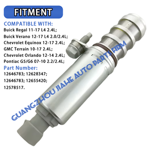 <span class=keywords><strong>Vanne</strong></span> solénoïde 12655420 pour GM Buick Chevrolet Pontiac <span class=keywords><strong>GMC</strong></span>, <span class=keywords><strong>vanne</strong></span> de commande d'huile VVT 12646783 12628347 12646783 12578517 12628348 - Product Image 2