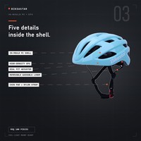 Casque de vélo OEM ODM en polycarbonate moulé en place, 245g, 21 aérations, avec anneau de maintien pour cyclistes adultes