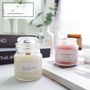 Contenedores de velas de vidrio a precio de fábrica Portavelas en forma de seta con tapas de vidrio para dirección del hogar y regalo - Product Image 5