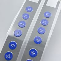 Panel Kontrol Pemurni Udara Peralatan Rumah Tangga dengan Lampu LED, Overlay Membran PC Bulat Kustom, Label Cetak Bawah Permukaan, dan Label Eksterior Surya