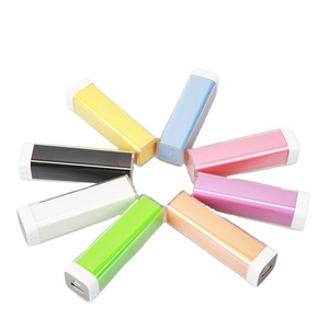 USB 2600mAh rouge à lèvres Mobile Power Bank <span class=keywords><strong>18650</strong></span> téléphone portable rouge à lèvres Powerbank chargeur de batterie de téléphone portable - Product Image 1