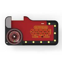 YH 275cm 32 Zoll Rad Glücksspiel Massivholz Single 0 Roulette Rad Tisch Casino Roulette Tisch mit Chips Box