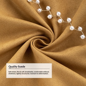 Waterproof Five‑Leaf Suede Fabric Polyester Faux Suede For Sofa Cushion <b>Bean</b> <b>Bag</b> Pillow Garment Upholstery Cloth - Product Image 2