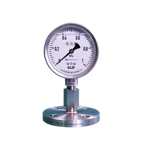 Manómetro de Diafragma YTNP-100HF2B 100mm 0-1.6MPa con Brida de Acero Inoxidable, Fabricado en Pekín - Product Image 1