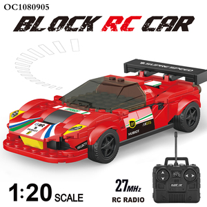 Niños 181 piezas 1:20 DIY ensamblar bloques de construcción Rc coche de juguete con control remoto - Product Image 2