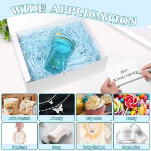 กล่องของขวัญสีขาวขนาดใหญ่พร้อมฝาปิด กล่องห่อ<span class=keywords><strong>ของขวัญ</strong></span>แบบพับได้พร้อมริบบิ้น กล่องของชำร่วยสำหรับ<span class=keywords><strong>ของขวัญ</strong></span> วันวาเลนไทน์ งานแต่งงาน - Product Image 5