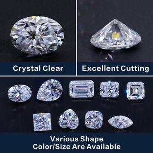 Белый муассанит овальной огранки D VVS с сертификатом GRA, свободный камень для ювелирных изделий - Product Image 4