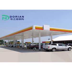 プレハブ軽量鉄骨構造燃料ガソリンステーションキャノピー構造 - Product Image 4