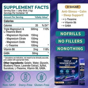 Complejo Triple <span class=keywords><strong>de</strong></span> <span class=keywords><strong>Magnesio</strong></span> Personalizable al por Mayor con Arándanos y Lavanda para Relajación Muscular y Sueño Reparador - Product Image 2