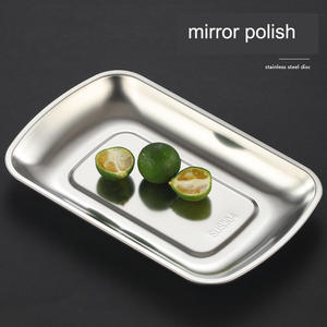 Petite assiette en acier inoxydable, mini plateaux alimentaires en métal, plaques de cuisson portables pour four, polies et lisses pour les campeurs - Product Image 4