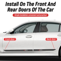 Bandes de protection latérales de voiture en PVC découpables avec logo sportif, anti-collision, anti-rayures, autocollantes, pour carrosserie