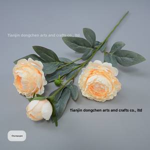 3 Pinturas Artísticas al Óleo de Peonías y <span class=keywords><strong>Rosas</strong></span> de Tallo Único, Decoración Floral Elegante de Estilo Europeo para el Hogar, Flores de Lujo Ligero Estilo Ins - Product Image 5