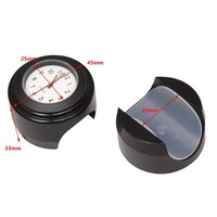 Horloge à quartz OEM étanche à la poussière pour moto, en alliage d'aluminium, lumineuse, pour guidon de VTT, taille personnalisée