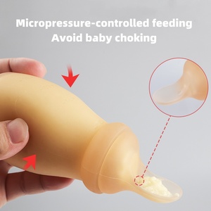 ถุงใส่อาหารซิลิโคนสำหรับ<span class=keywords><strong>เด็ก</strong></span>และภาชนะใส่ข้าวแบบรีฟิลได้ขวดเก็บของแบบบีบสำหรับ<span class=keywords><strong>เด็ก</strong></span>วัยหัดเดินสำหรับรับประทานอาหาร - Product Image 3