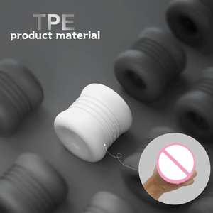 S-HANDE Bestseller in Indien TPE Doppelpass Weißer Männlicher Masturbator Becher Masturbator Spielzeug Penis-Hülle Erotikspielzeug für Männer - Product Image 4