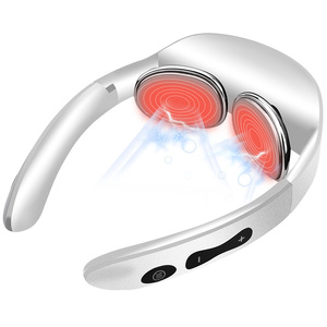 10 개의 저주파 맥박 가열 경추 마사지 6 모드 무선 4D 깊은 조직 지압 진동 스마트 목 마사지 - Product Image 2