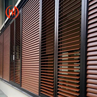 Fenêtre à persiennes en aluminium personnalisée Persienne motorisée Profilé en aluminium extrudé Fenêtres à persiennes automatiques