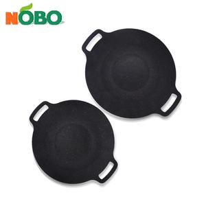 Çok amaçlı kamp aksesuarları açık rosto tabağı yapışmaz dökme demir ızgara kore barbekü ızgara tava - Product Image 6