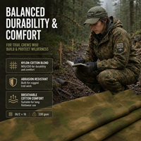 Tissu camouflage en nylon et coton 230 g/m², tissu ripstop camouflage, tissu ripstop, tissu d'extérieur pour vêtements de travail et uniformes de terrain