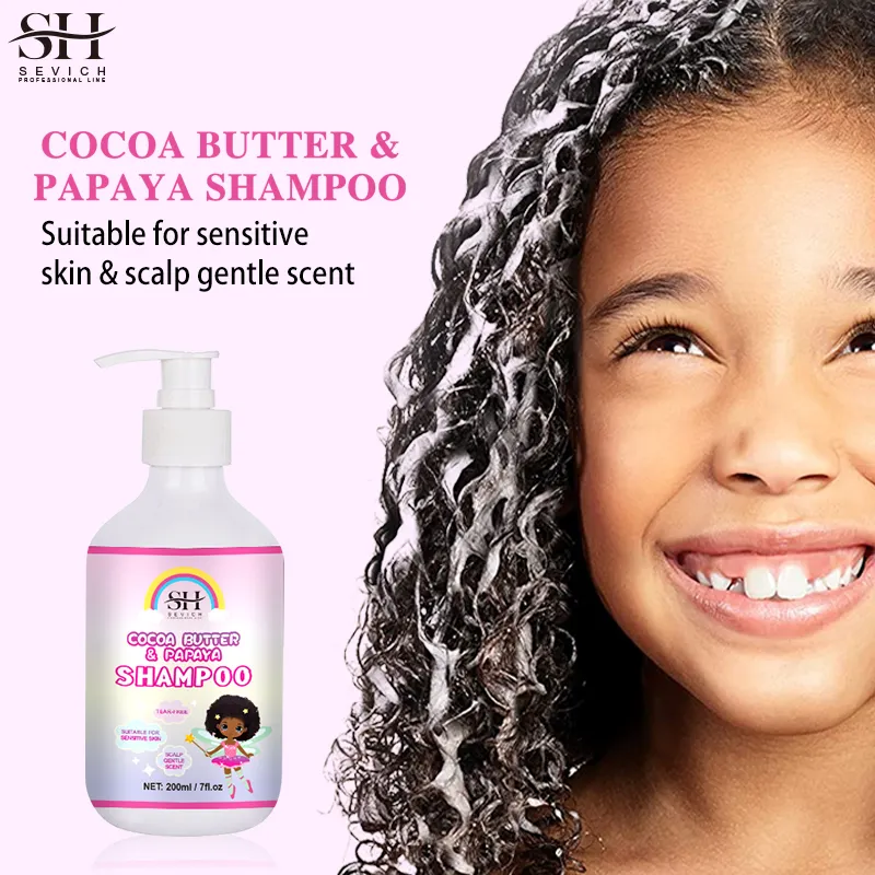 Natural Black Children's Hair Care Set Children's Deep Care Shampoo And Conditioner Restore Moisture And Shine