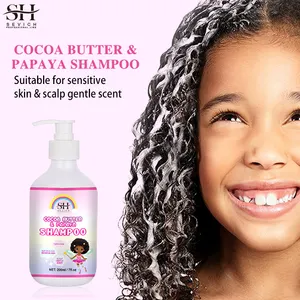 Natürliches schwarzes Kinderhaarpflegeset Kindertiefenpflege-Shampoo und Conditioner wieder feuchtigkeit und Glanz schaffen