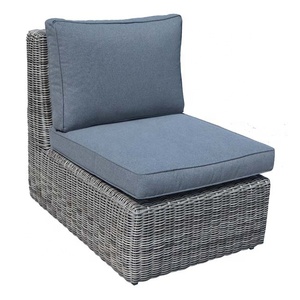 Conjunto de sofá de mimbre redondo para jardín, Patio al aire libre, <span class=keywords><strong>Adelaide</strong></span>, 7 Uds. - Product Image 5