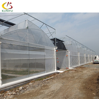 Serre agricole ventilée à toit en dents de scie pour la culture hydroponique tropicale de tomates au Maroc