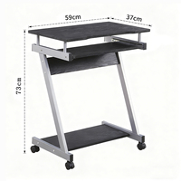 Factory Wholesale Simple Metal Computer Desks Ergonomic Mobile Multifunctional Workstation Storage Small Space Friendly Gaming