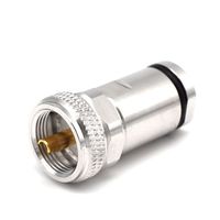 Abrazadera de enchufe macho UHF pl259 para cable FLEX7, conector rf, gelvo