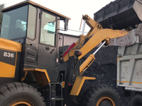 Brandneue Erd bewegungs maschinen CLG836 3 Tonnen kleiner Radlader 1,7 m³ Schaufel Niedriger Preis zum Verkauf
