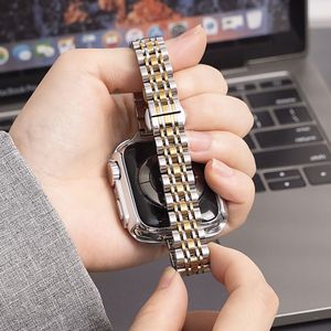 Bracelet en chaîne métallique élégant Upro pour Apple Watch Series 10 9 8 SE, bracelet fin en acier inoxydable à 7 maillons pour femmes, 41 45 46 mm - Product Image 4