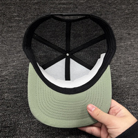 Casquette Trucker Richardson 112 personnalisée avec logo en cuir, haute qualité, 6 panneaux en toile, ajustement réglable, unisexe adulte