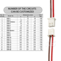Konektor Xh 2.54mm 2p Jumper Famile 2s 3s 4s 5s 6s Kabel Betina Xh Kabel Jst Konektor Xh2.54