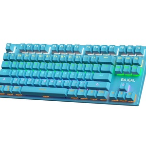 Real Mechanical Keyboard 87 <b>Keys</b> Blue Switch Hot-Swappable with Switch Puller & Extra Switches for Gaming E-Sports Office - Product Image 5